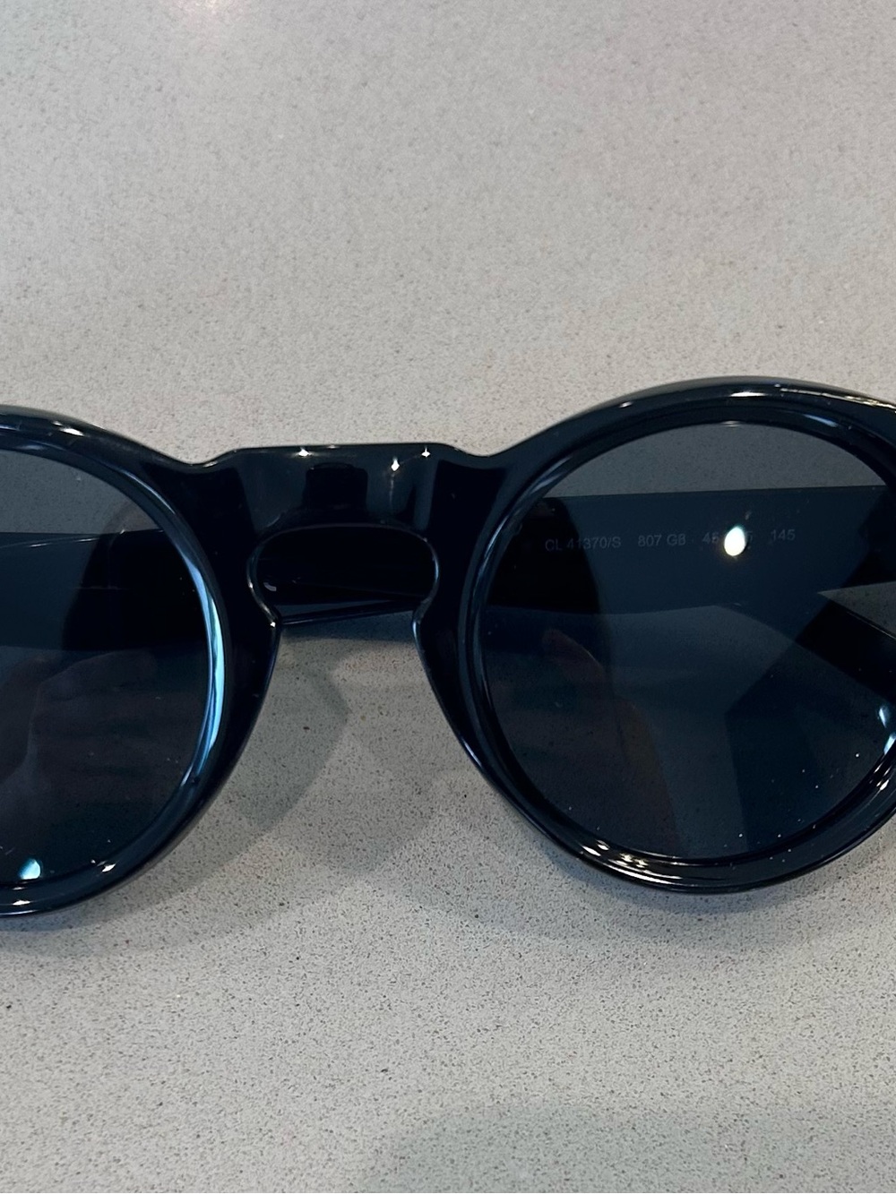 Celine Bevel Round Sunglasses Triple-Dot 41370/S